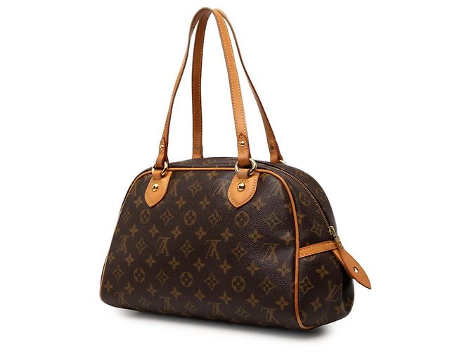 Borsa Louis Vuitton Monogram Montorgueil PM Marrone - vista 2