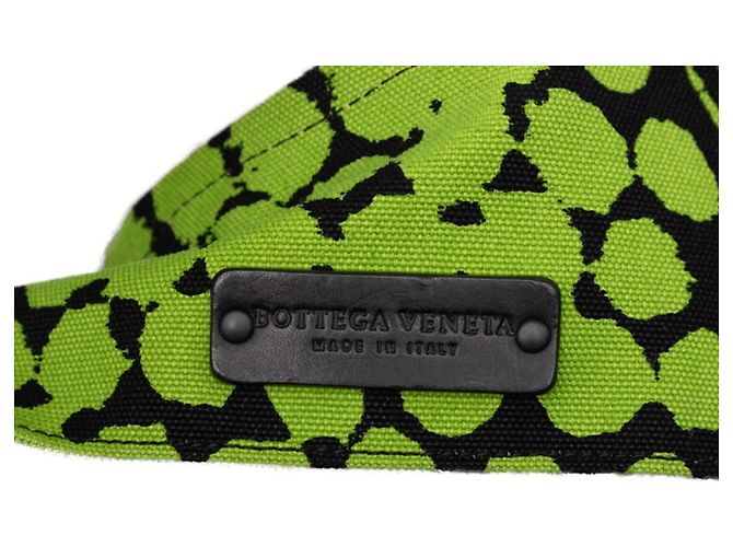 Borsa Tote Bottega Veneta Vache Bubble Print Nero Verde - vista 5