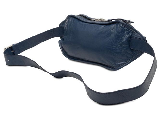 Borsa a tracolla Balenciaga Classic NeoLift Blu - vista 2