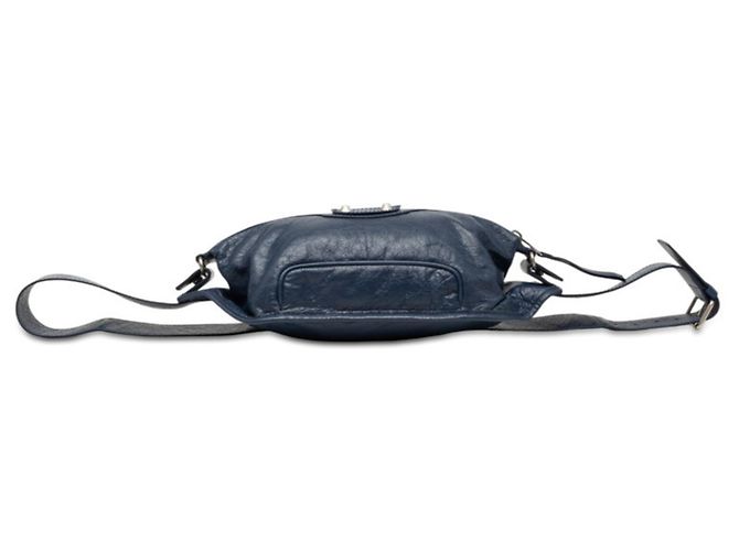 Borsa a tracolla Balenciaga Classic NeoLift Blu - vista 3