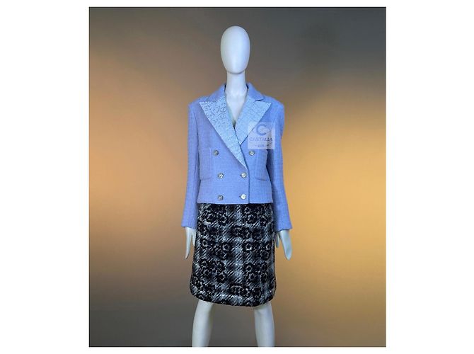 Chanel Lavendel-Tweed-Jacke Herbst 2021 - Ansicht 3
