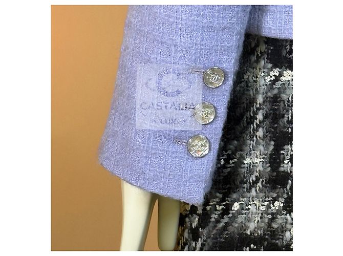 Chanel Lavendel-Tweed-Jacke Herbst 2021 - Ansicht 6