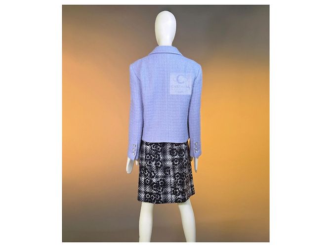 Chanel Lavendel-Tweed-Jacke Herbst 2021 - Ansicht 7