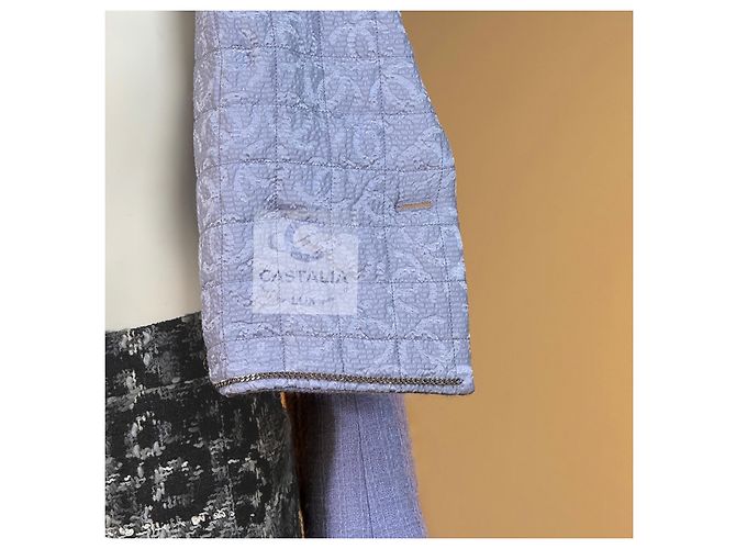 Chanel Lavendel-Tweed-Jacke Herbst 2021 - Ansicht 8