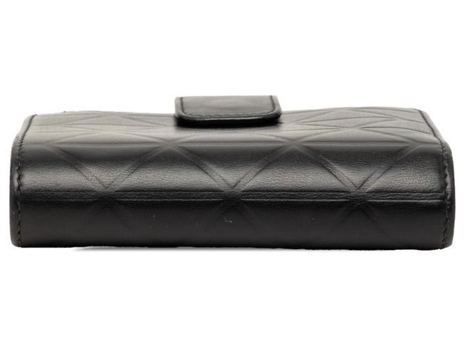 Portefeuille pliable avec logo Triangle Prada Noir - vue 4
