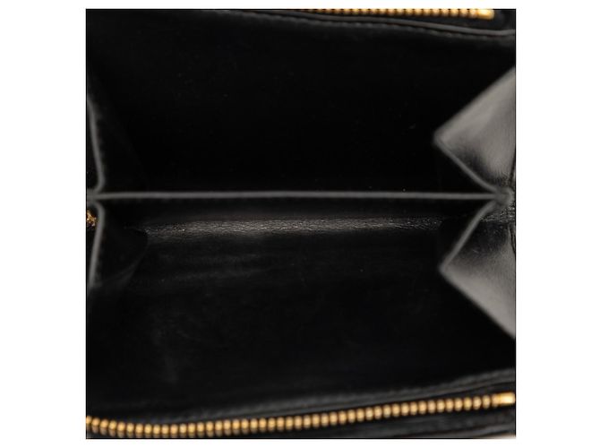 Portefeuille pliable avec logo Triangle Prada Noir - vue 6