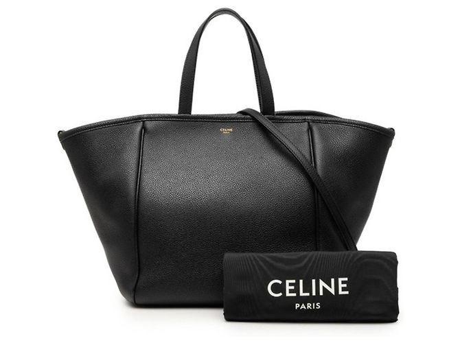 Céline Celine Small Fold Cabas Handtasche Schwarz - Ansicht 7