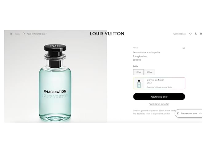 Louis Vuitton Imagination Eau de Parfum Uomo 100ml Nero Bianco - vista 4