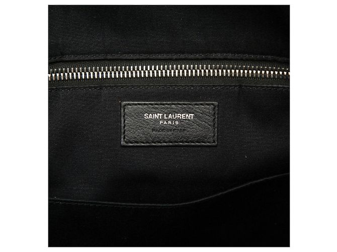 Borsa a tracolla in pelle nera Saint Laurent Nero - vista 5