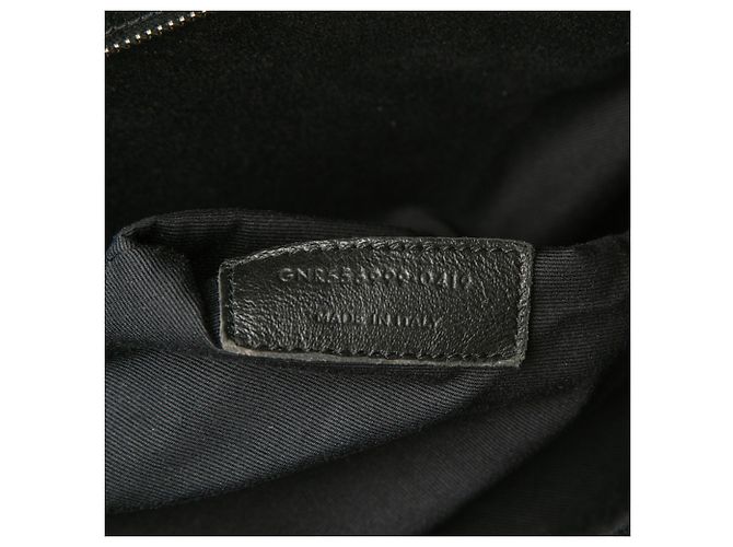 Borsa a tracolla in pelle nera Saint Laurent Nero - vista 6