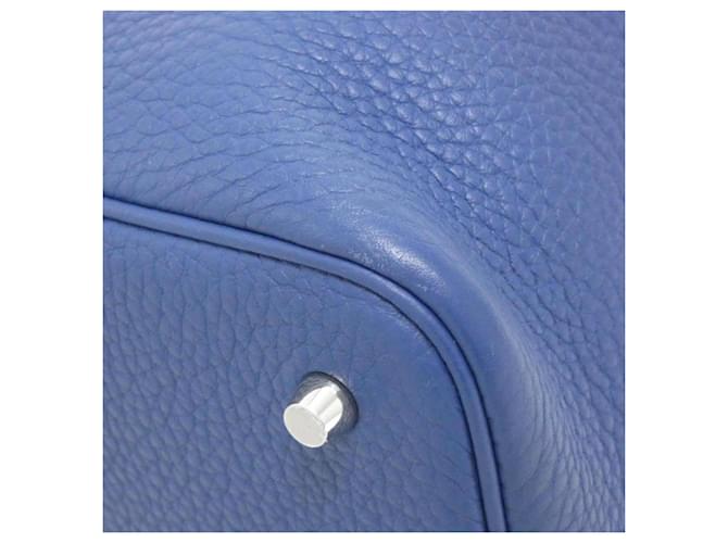 Hermès Borsa Hermes Picotin Lock MM Blu - vista 2