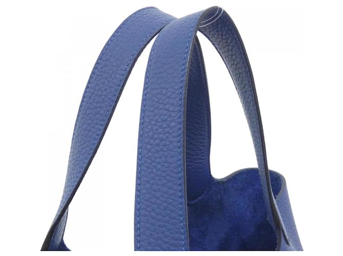 Hermès Borsa Hermes Picotin Lock MM Blu - vista 5