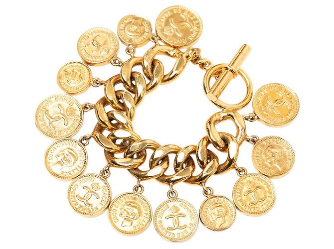 Bracciale Chanel 31 RUE CAMBON Cambon Vintage Motivo Moneta - vista 2