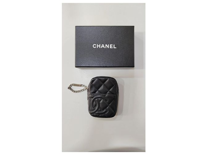 Chanel Quilted Leather Mini Clutch Black - view 3