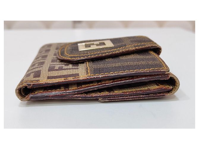 Fendi Zucca Monogram Wallet Brown - view 2