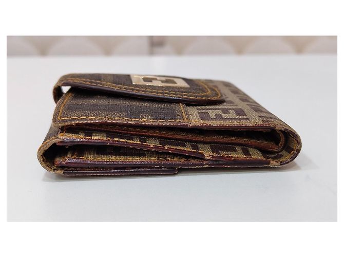 Fendi Zucca Monogram Wallet Brown - view 3