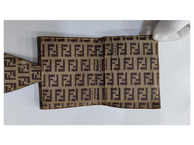 Fendi Zucca Monogram Wallet Brown - view 4
