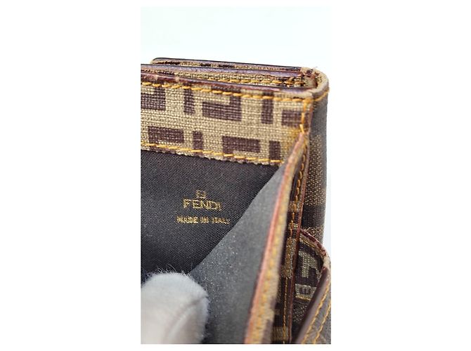 Fendi Zucca Monogram Wallet Brown - view 5