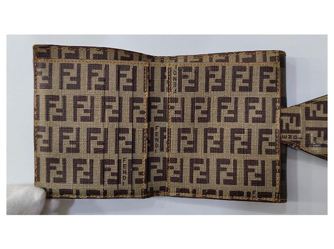 Fendi Zucca Monogram Wallet Brown - view 7