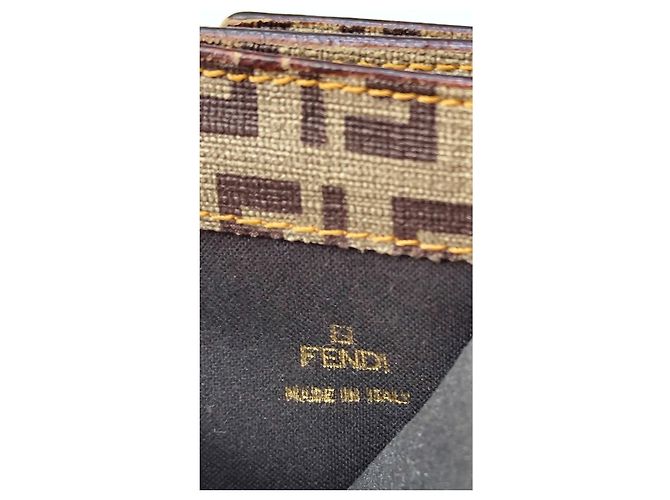 Fendi Zucca Monogram Wallet Brown - view 8
