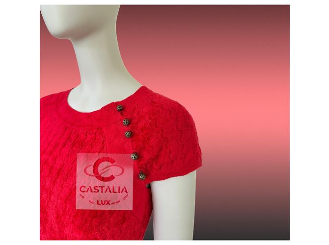 Chanel Paris Shanghai Eastern Grace Kleid Rot - Ansicht 5