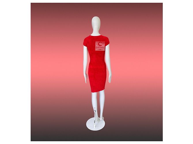 Chanel Paris Shanghai Eastern Grace Kleid Rot - Ansicht 6