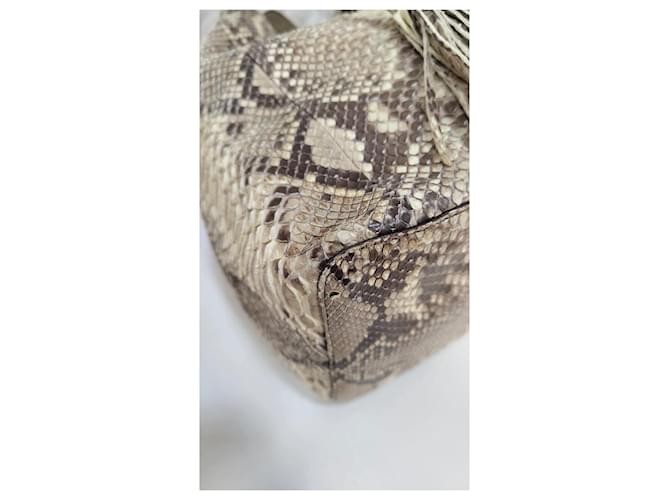Gerard Darel Borsa a secchiello in pelle di pitone Marrone - vista 9