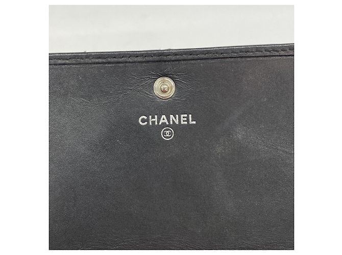 Cartera larga de cordero Cambon Chanel Negro - vista 4