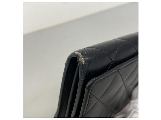 Cartera larga de cordero Cambon Chanel Negro - vista 5