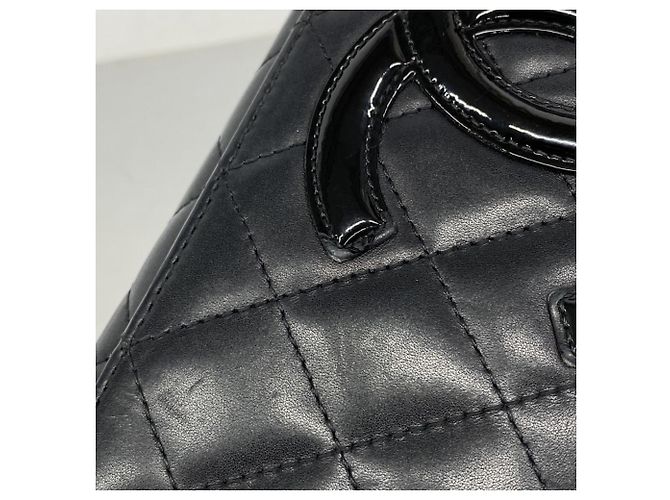 Cartera larga de cordero Cambon Chanel Negro - vista 8