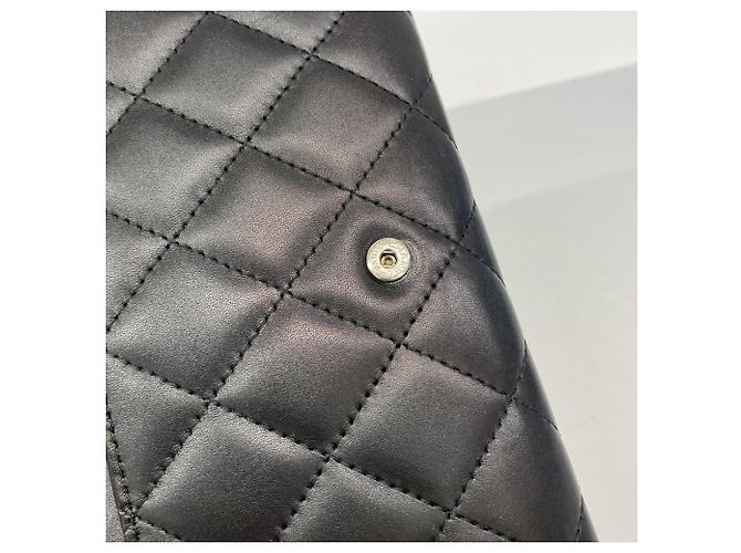 Cartera larga de cordero Cambon Chanel Negro - vista 9