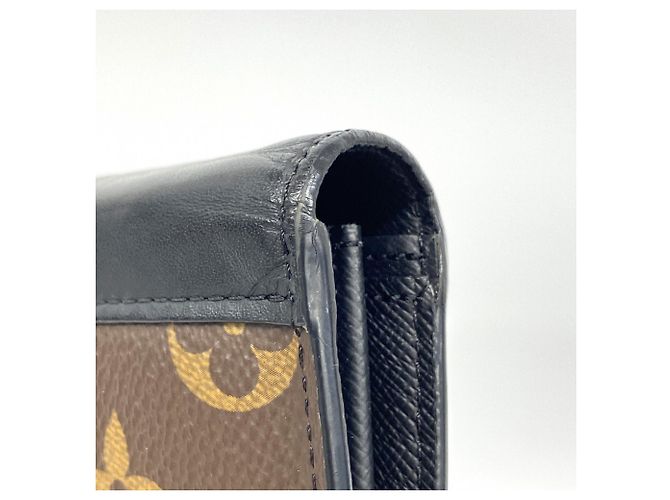 Louis Vuitton Monogram Macassar Portefeuille Brazza Long Wallet Marrone - vista 6