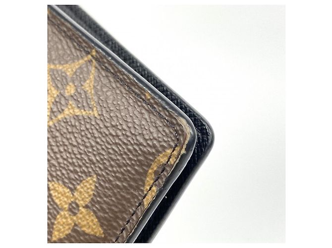 Louis Vuitton Monogram Macassar Portefeuille Brazza Long Wallet Marrone - vista 7