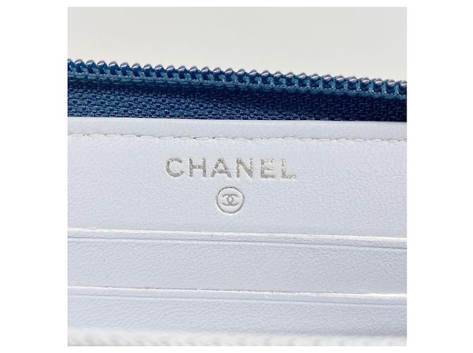 Le Boy Carteira Boy em tecido Chanel Navy Pink Rosa Azul marinho - vista 4