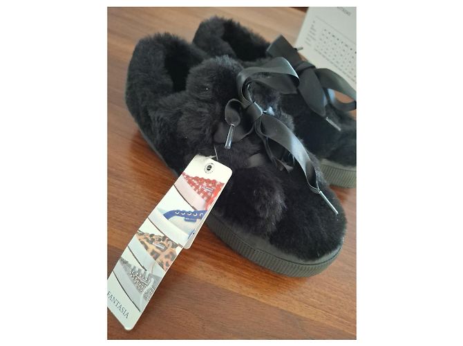 Superga Kunstpelz Sneaker Schwarz - Ansicht 3