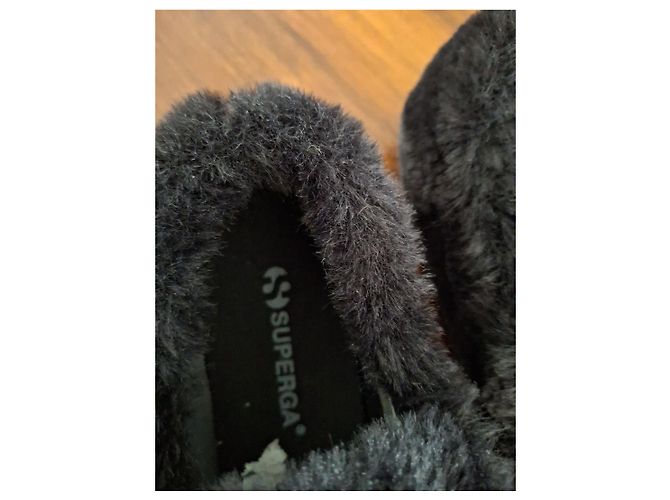 Superga Kunstpelz Sneaker Schwarz - Ansicht 4
