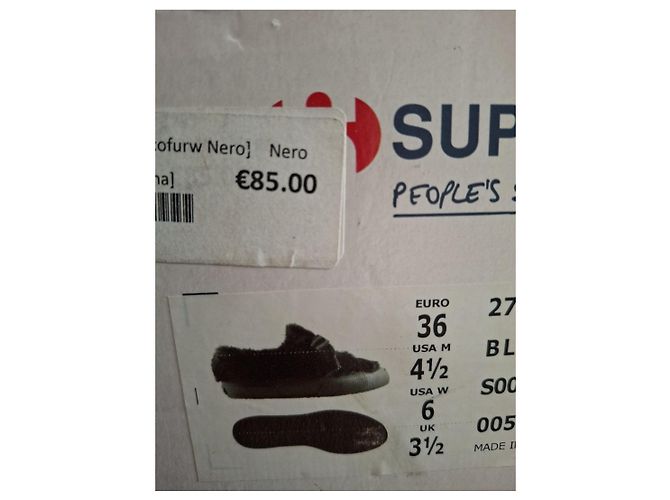 Superga Kunstpelz Sneaker Schwarz - Ansicht 5
