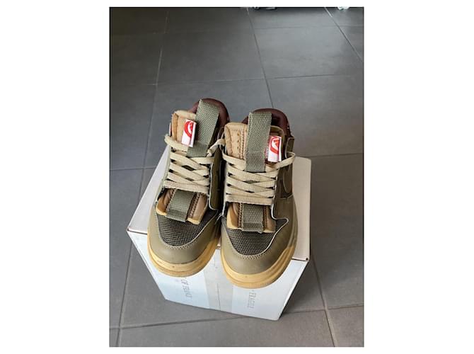 Nike Dunk Jumbo Olive Arancione Cachi - vista 4