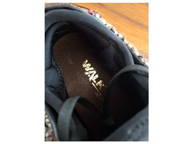 Autre Marque Sneakers Melluso in tweed e vernice bordeaux Marrone Bordò - vista 5