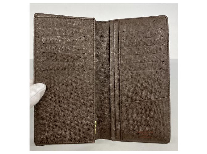 Louis Vuitton Damier Portefeuille Brazza Long Wallet Damier ebene - vista 3