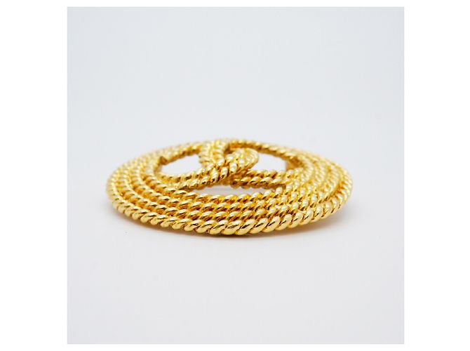 Timeless Chanel Coco Mark Circle Brosche Golden - Ansicht 3
