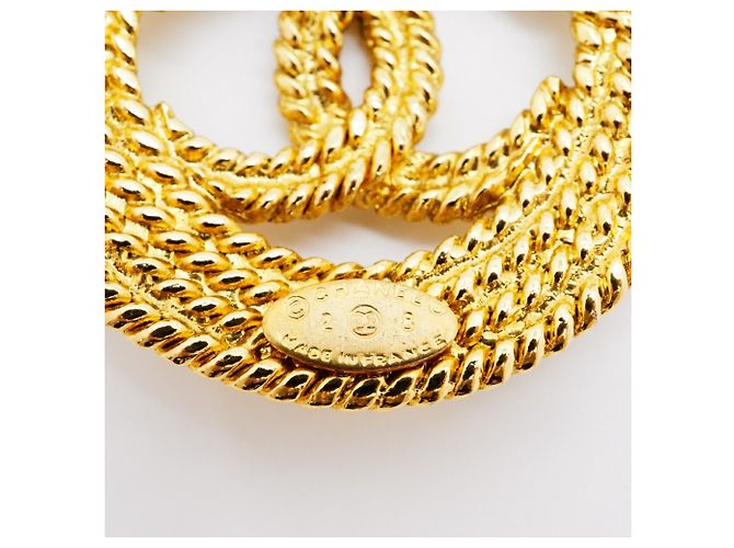 Timeless Chanel Coco Mark Circle Brosche Golden - Ansicht 4