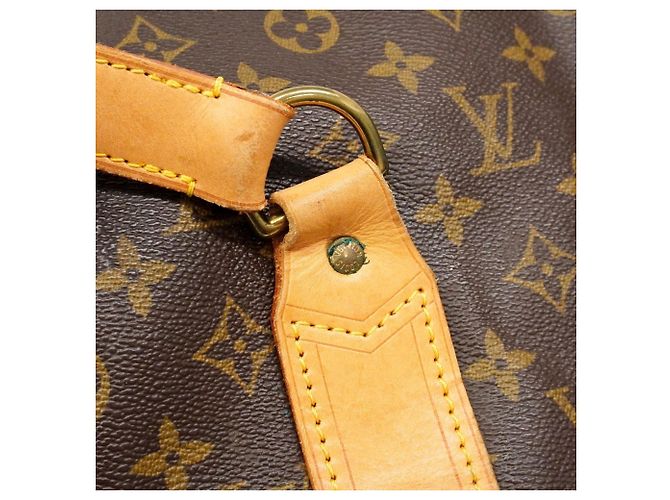 Polochon Louis Vuitton Boston Monogram Bolsa Duffle Marrom - vista 10