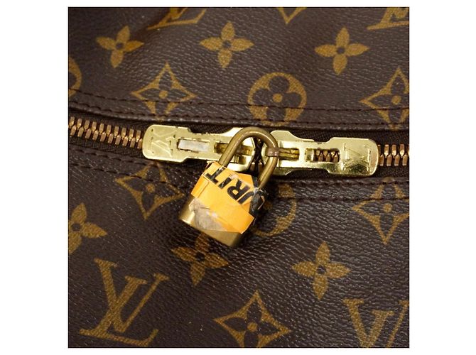 Polochon Louis Vuitton Boston Monogram Bolsa Duffle Marrom - vista 12