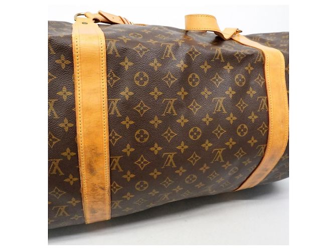 Polochon Louis Vuitton Boston Monogram Bolsa Duffle Marrom - vista 13
