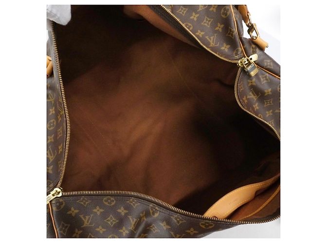 Polochon Louis Vuitton Boston Monogram Bolsa Duffle Marrom - vista 4