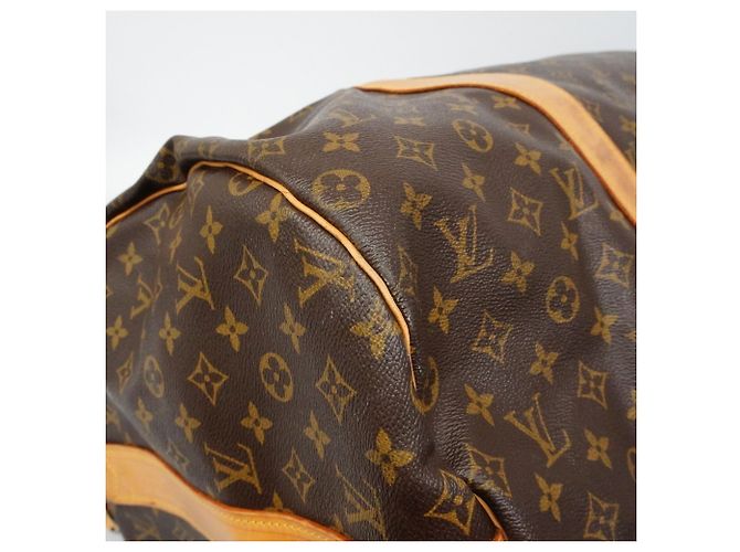 Polochon Louis Vuitton Boston Monogram Bolsa Duffle Marrom - vista 6