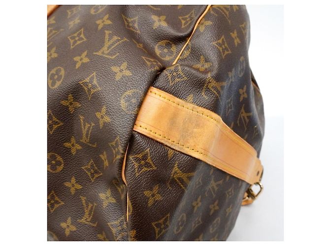 Polochon Louis Vuitton Boston Monogram Bolsa Duffle Marrom - vista 8