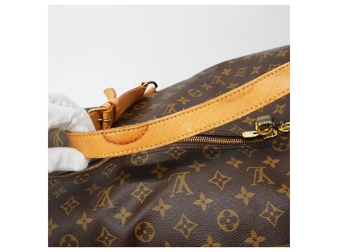 Polochon Louis Vuitton Boston Monogram Bolsa Duffle Marrom - vista 9