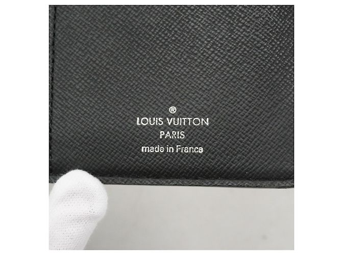 Portafoglio lungo Louis Vuitton Monogram Eclipse Brazza Nero - vista 4